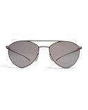 Essential Angular Aviator Sunglasses, Red/Purple