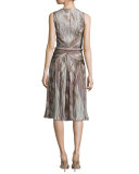Crystal-Embellished Rope Belt, Rose