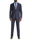 G-Line Melange Two-Piece Wool Suit, High Blue