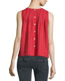 The Sweet Smock Sleeveless Top, Picnic Stitch