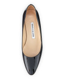 Listony Patent Low-Heel Pump, Black