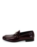 Funes 2 Patent Leather Gancio Loafer, Bordeaux