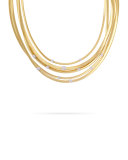 Masai 18K Gold Five-Strand Necklace with Diamond Stations