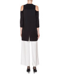 Ward High-Rise Cropped Pants, White