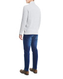Medium Wash Denim Corduroy Jeans, Blue
