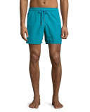 Moorea Panda Water-Reactive Swim Trunks, Prussian Blue