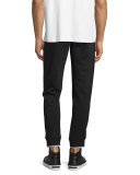 Contrast-Trim Drawstring Sweatpants