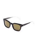 Avery Polarized Square Acetate Sunglasses, Black