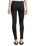 Scrunch Jersey Ankle Leggings, Charcoal