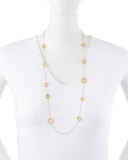 Pois Moi 18k Gold Station Necklace, 31"