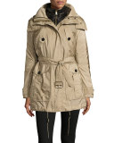 Chevrington 3-in-1 Trenchcoat/Puffer Coat, Sisal/Black