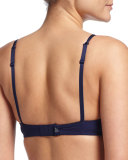 Delice Embroidered Demi Bra, Moonlight