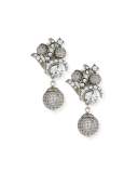 Victorian-Style Crystal Drop Earrings