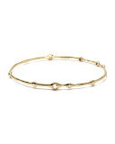 18K Gold 9-Diamond Bangle (0.5ctw)