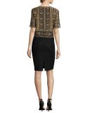 Kiyala Sleeveless V-Neck Knit Dress, Black
