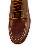 Sherman 1955 Leather Lace-Up Boot, Dark Tan