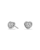 8mm Valentine Hearts Diamond Chatelaine Earrings