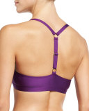 Snake Charmer Draped Tankini Swim Top