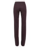 Bicolor Straight-Leg Jersey Pants, Mangosteen