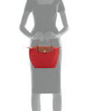Le Pliage Small Handbag, Deep Red