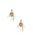 Rock Crystal Burst Post Earrings