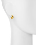 Celestial 24k Gold & Diamond Huggie Hoop Earrings