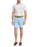 Flight Path Short-Sleeve Sport Shirt, Blue