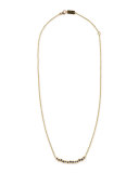 18k Glamazon Stardust Smile Bar Necklace with Blue Sapphires