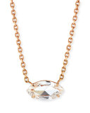 Marquise-Cut Diamond Pendant Necklace in 18K Rose Gold