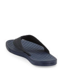 Nylon-Web Thong Sandal, Blue