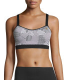 UpRise Crossback Sports Bra (A/B), Black/White