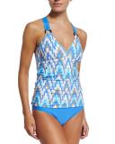 Desert Escape Printed Tankini  Swim Top