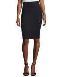 Milano Jersey Pencil Skirt, Midnight