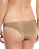 Neutra Metallic Hipster Swim Bottom, Bronze