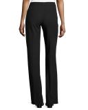 Lightweight Straight-Leg Pants, Black