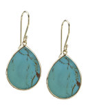 Turquoise Slice Earrings, Small