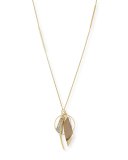 Multi-Charm Pendant Necklace, Warm Gray