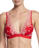 Embrace Lace Soft-Cup Bra, Tango Red/Coral