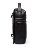x CR Collection Leather Top-Handle Jet Pack, Black