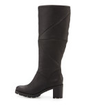 Avery Shearling Knee Boot, Black