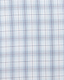 Plaid-Windowpane Long-Sleeve Dress Shirt, Light Blue