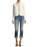 Charlotte Mid-Rise Boyfriend Jeans, Intemporel Indigo