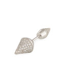18K White Gold Diamond Spike Single Earring
