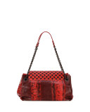 Karung Small Shoulder Bag, Red/Black