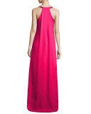 Beaded Halter Maxi Dress