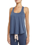 Heathered Racerback Lounge Tank, Beach Blue