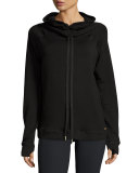 French Terry Performance Pullover Hoodie, Black