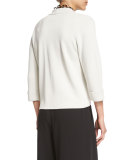Silk Organic Cotton Interlock Boxy Jacket 