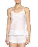 Paradise Two-Piece Voile Pajama Set, White