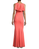 Faviana Belted Mermaid Gown